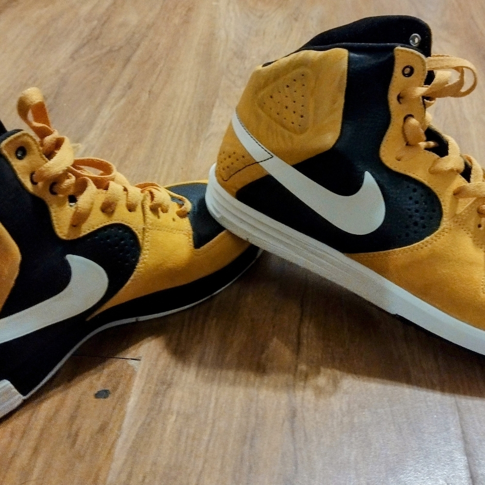 Rare Nike SB Paul rodriguez 7 high black yellow white men's - Picture 11 of 12